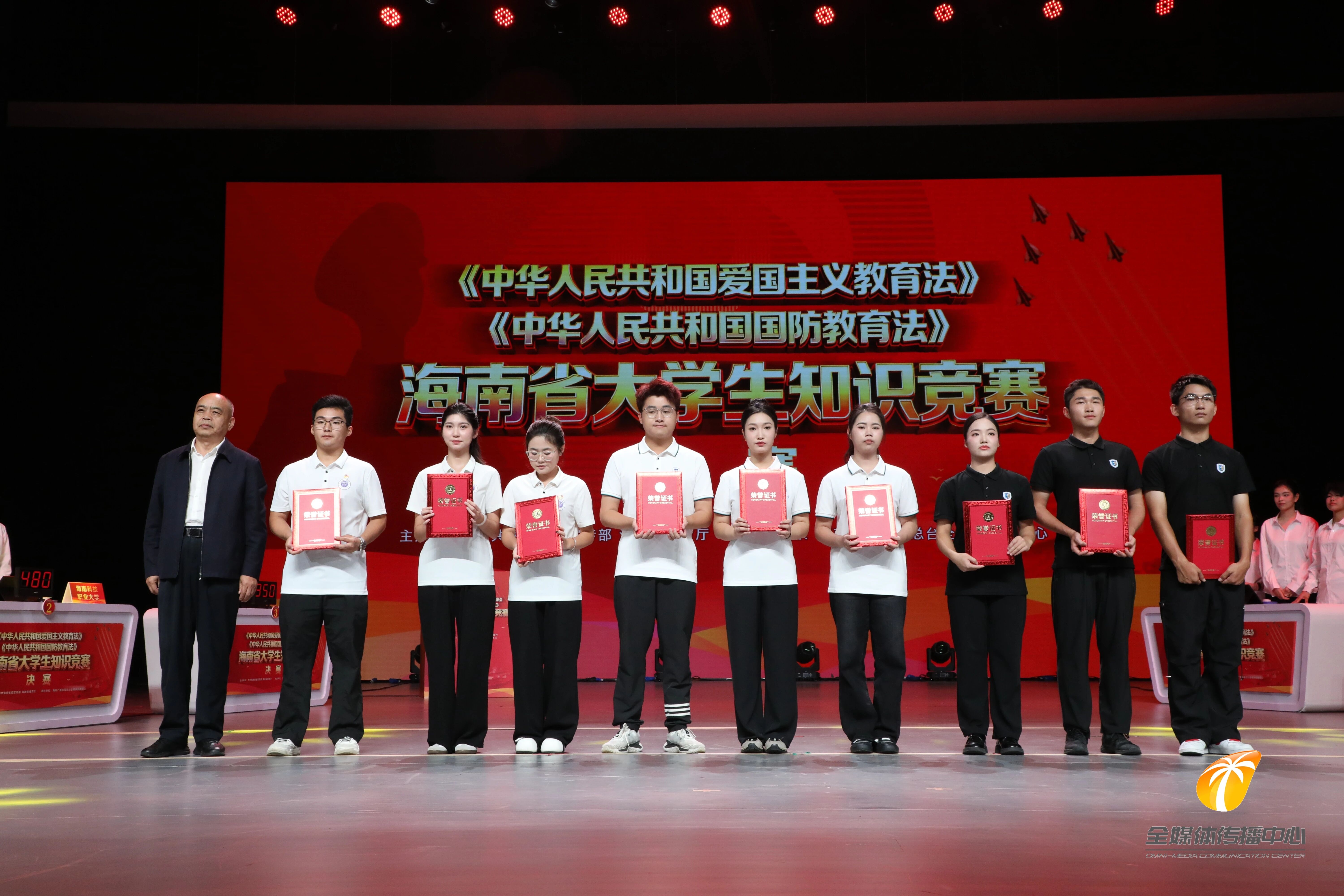 【喜报】开云在线登录app入口学子在全省爱国主义与国防教育知识竞赛中荣获优秀奖！